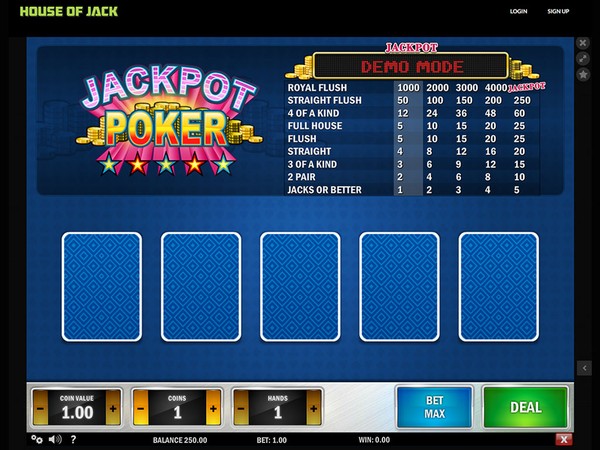 House of Jack Casino Screenshot